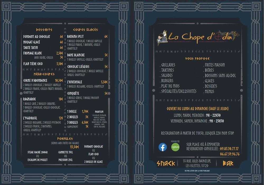 La Chope d'Odin - Menu Image 4